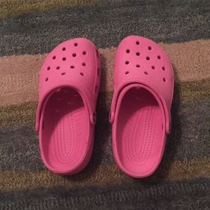pink crocs